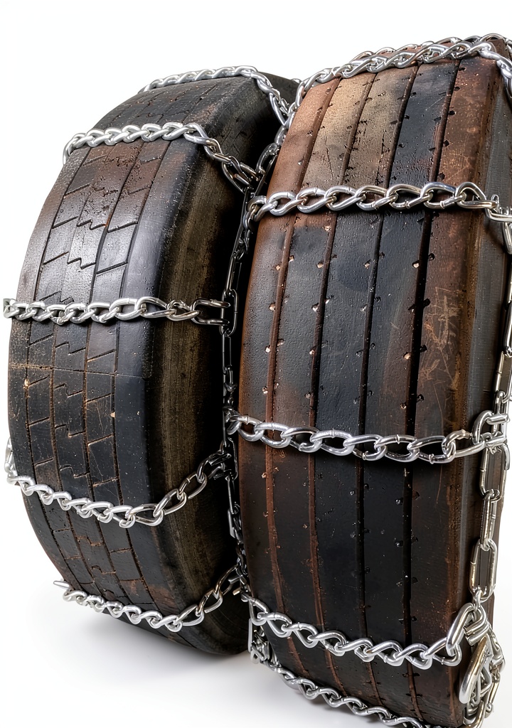 TireChain Carbon Steel Snow Chains for Commercial Trucks