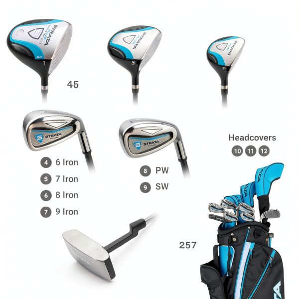 Strata 11-Piece Women's Golf Set Callaway Silver-2