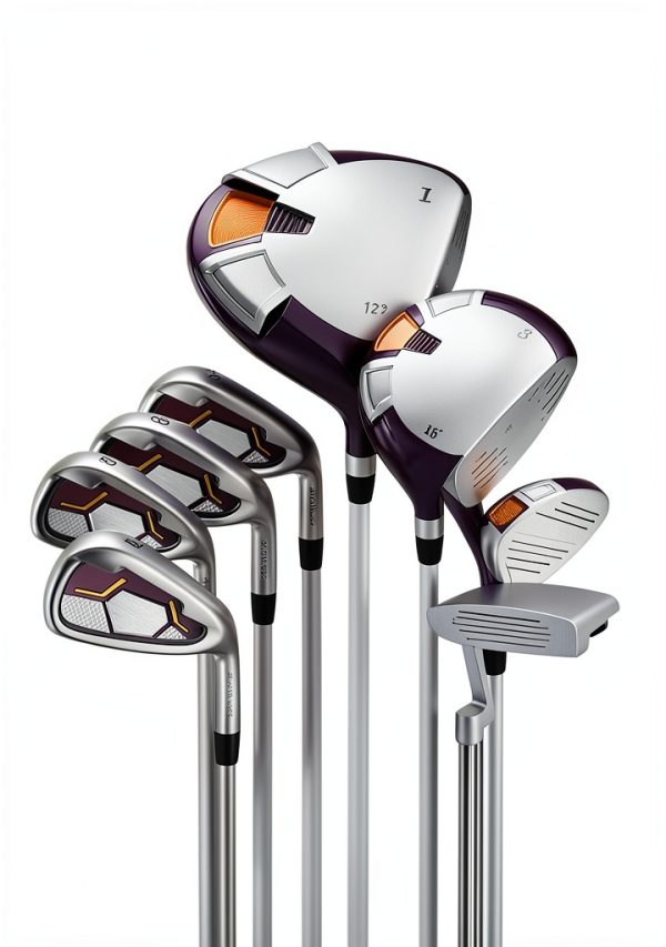 Ladies Golf Set BODIOO Silver Purple Alloy Driver-1