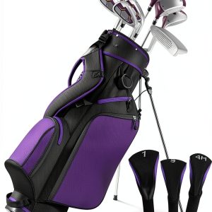 Ladies Golf Set BODIOO Silver Purple Alloy Driver-0