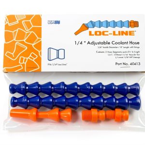 LOC-LINE 40413 1/4" Adjustable COOLANT Hose Assembly KIT 1/4 I.D. 13" Length .25 - LOCL-MS6411-0