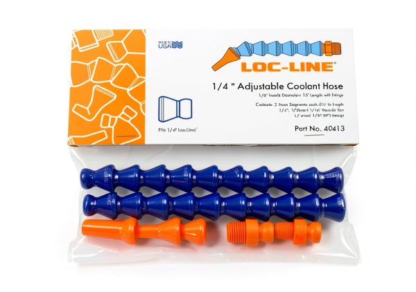 LOC-LINE 40413 1/4" Adjustable COOLANT Hose Assembly KIT 1/4 I.D. 13" Length .25 - LOCL-MS6411-0