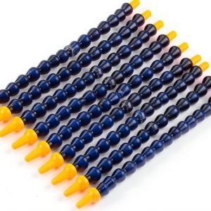 Flexible Coolant Pipe, 10Pcs Universal Spray Plastic Water Oil 1/8BSPT Thread Hose Flat/Round Nozzle for Lathe CNC with Valve 1/2" 0.6x11.8inch-0