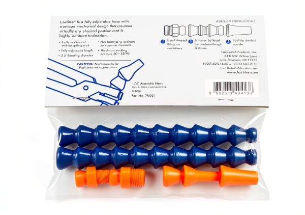 LOC-LINE 40413 1/4" Adjustable COOLANT Hose Assembly KIT 1/4 I.D. 13" Length .25 - LOCL-MS6411-1